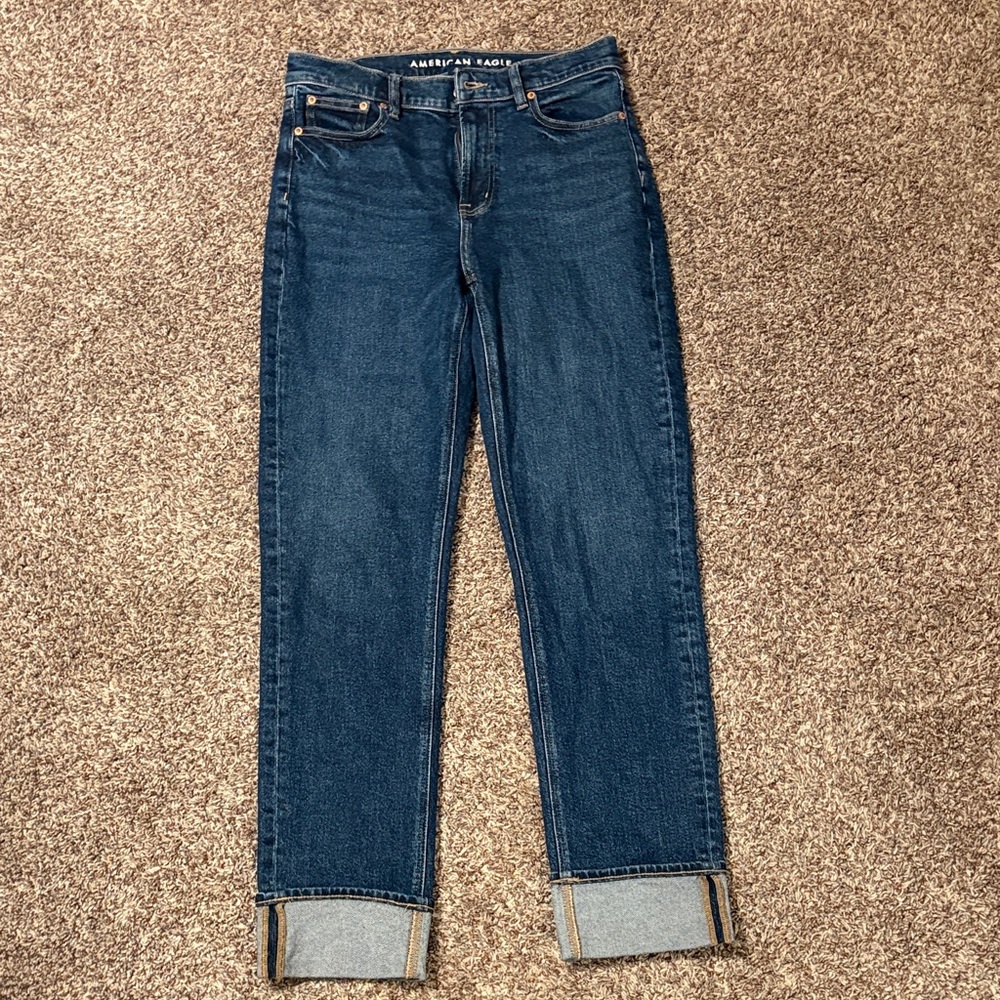 American Eagle Outfitters Women's Super High Rise Straight Jean